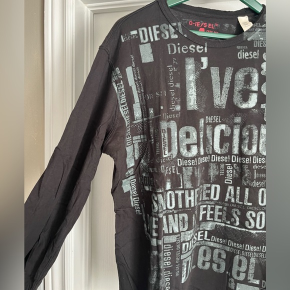 Diesel Long Sleeve Top, size XL fits like Large. - Picture 2 of 5